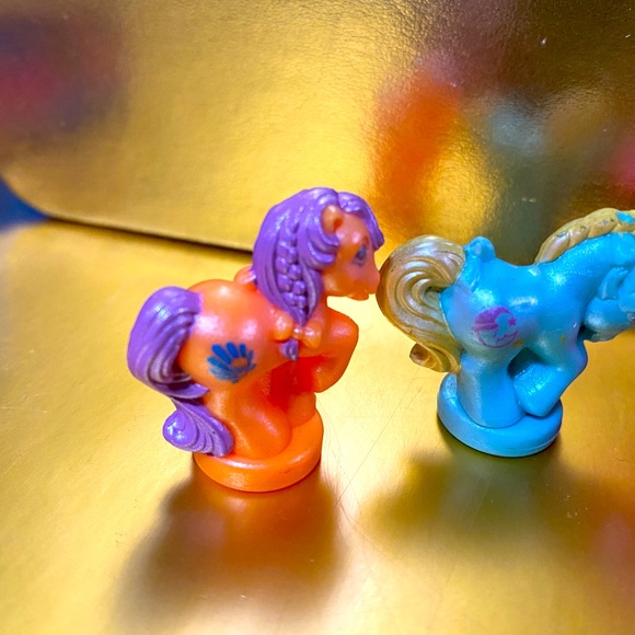 MY LITTLE PONY G1 1987-1988 PETITE PONIES PRETTY ‘N PEARLY PONIES SET OF 4 RARE - Picture 11 of 13